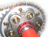 Naben Mutter Titan M10 x 1.00 DIN 6923 für Ducati 1098 - 1198