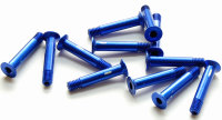 Aluminium Schraube M5 x 28 Senkkopf blau