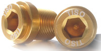 TISO Paar Kurbel Schrauben M15 für octalink gold