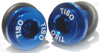 TISO Paar Kurbel Schrauben M15 für octalink blau