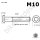 Titan Schrauben Feingewinde M10 x 30-35 mm Linsenkopf ISO 7380 Grade 5 Torx