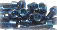 Titan Schraube M10 x 1.5 x 25 konisch DIN 912 Grade 5 blau